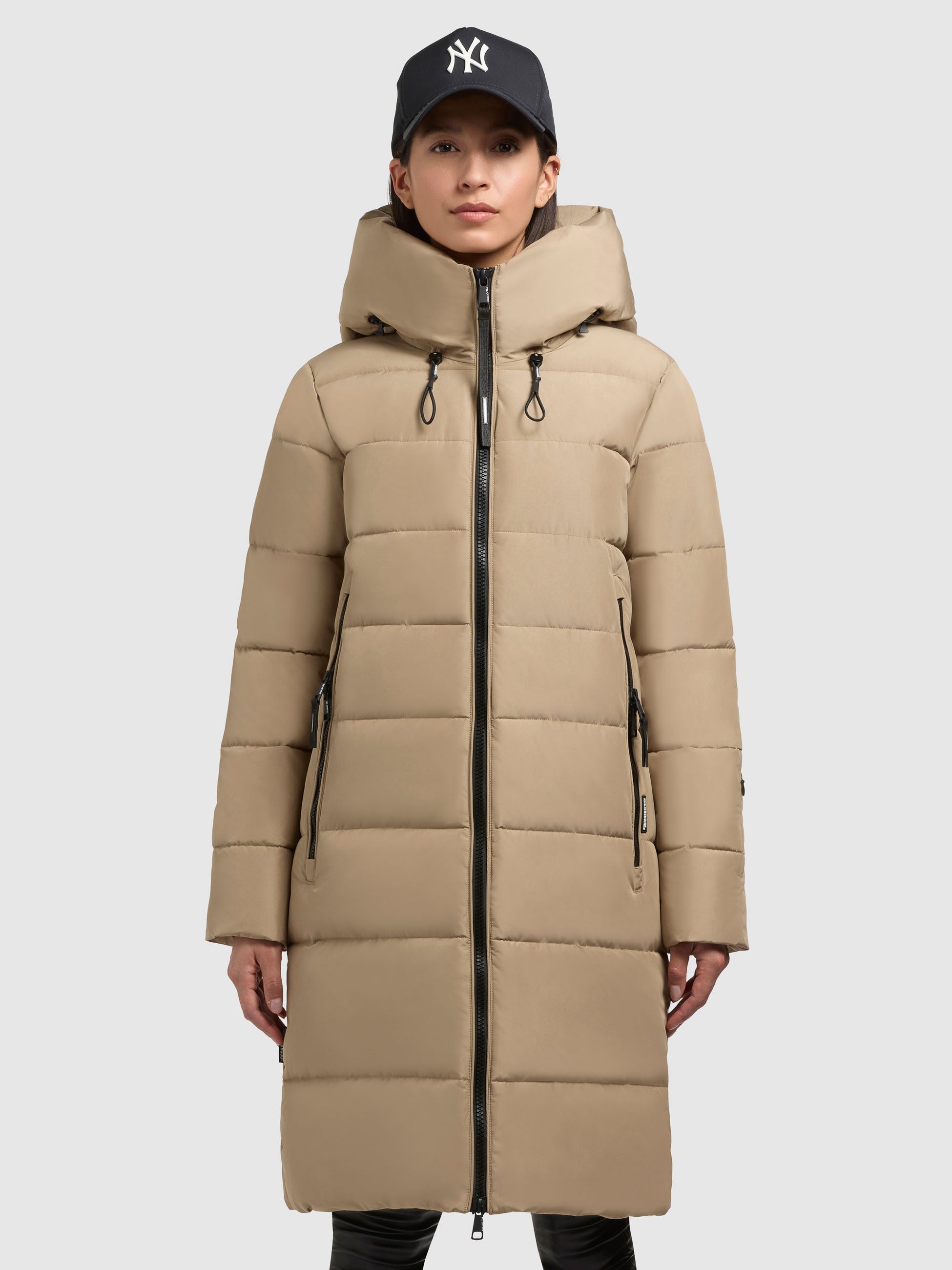 khujo-mantel-jilias4-sand-lange-gesteppte-winterjacke-damen image 4