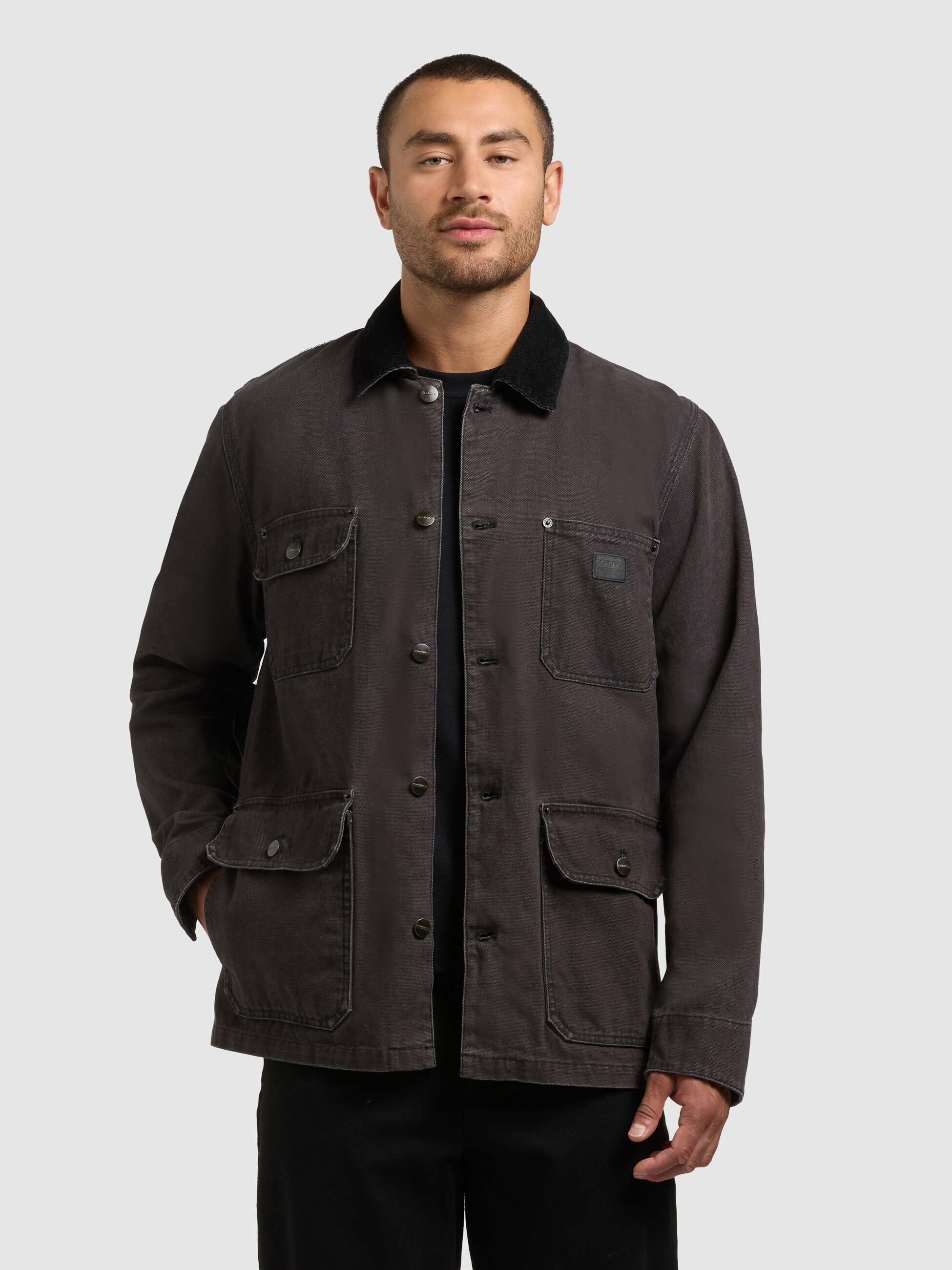 khujo-nuhh-damen-jacke-black-workwear-baumwoll-canvas image 1