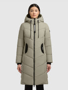 khujo-coat-aribay-light-witcher-green-damen-steppmantel-mit-strick image 4