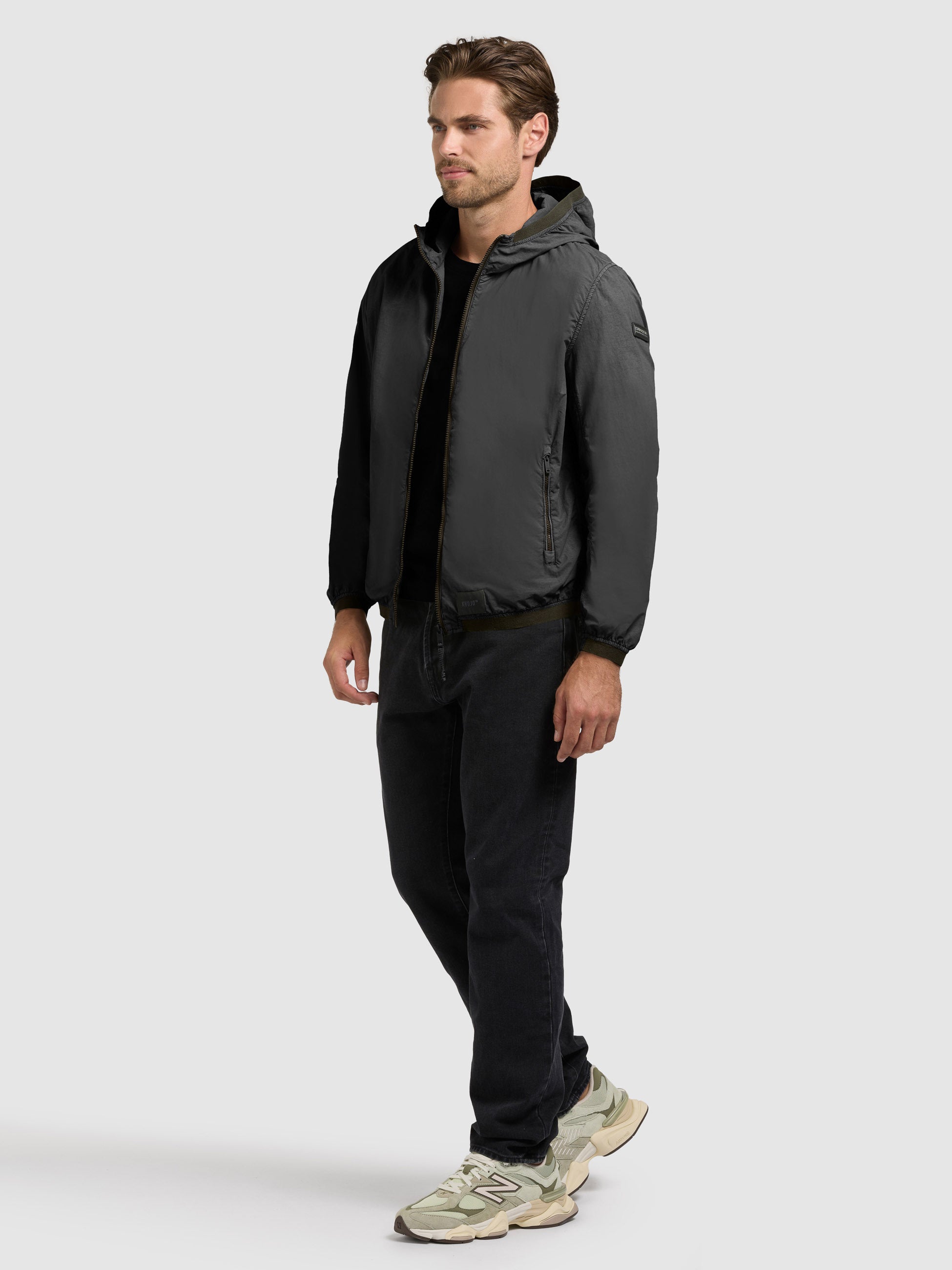 khujo-derf-blousonjacke-hazy-teal-green-leichte-kapuzenjacke image 6