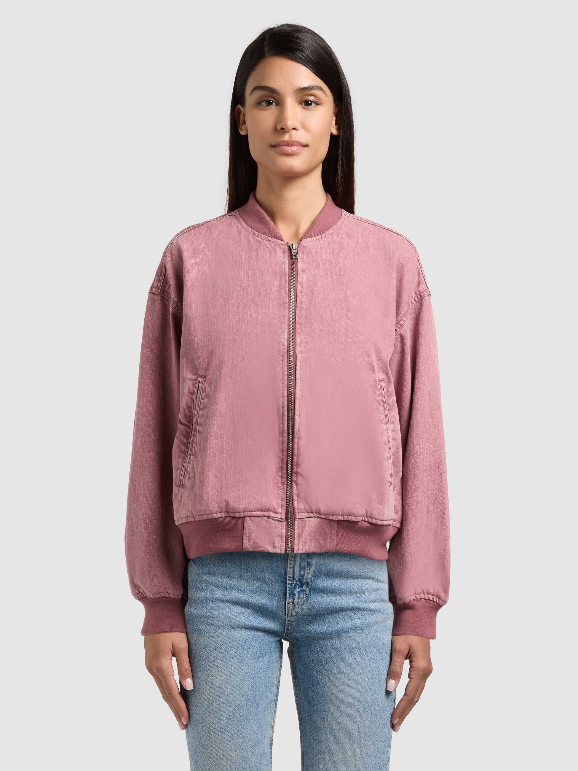 khujo-jacke-sissi-fuchsia-bomberjacke-blouson-damen image 4