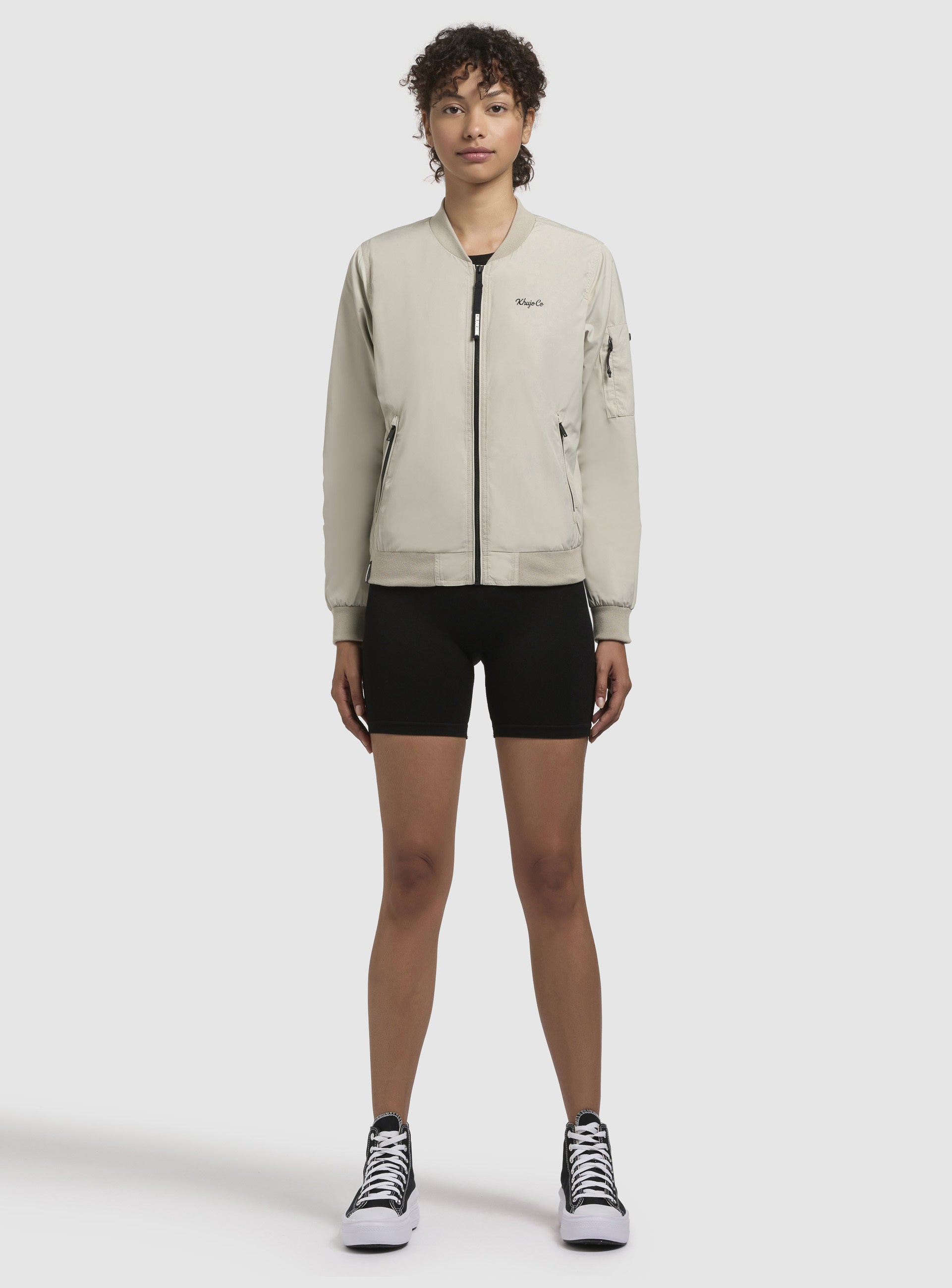 khujo-cend-damen-bomberjacke-blassgr-n-h-ftlang image 2