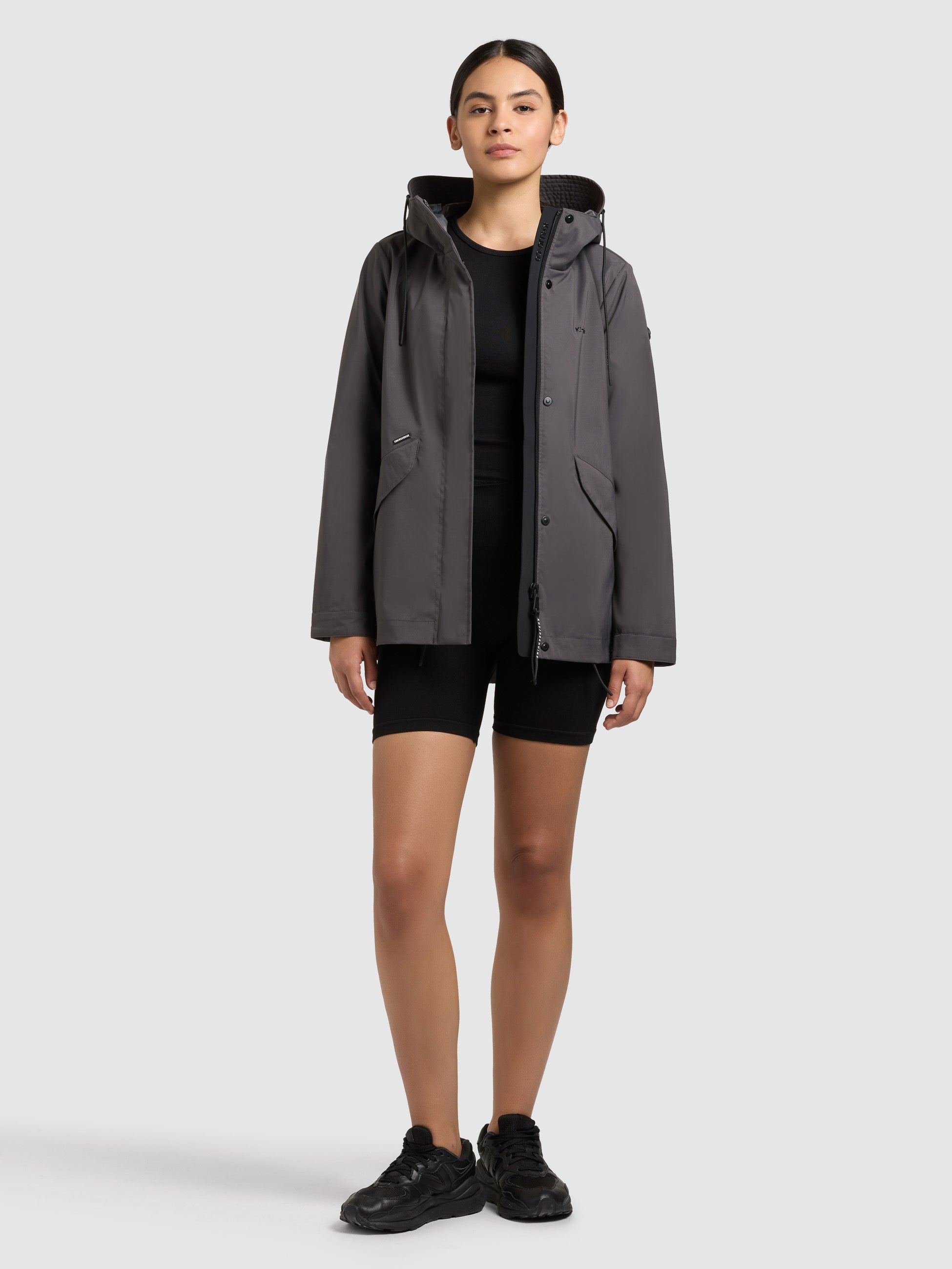 khujo-sang2-regenjacke-damen-slate-grey image 2