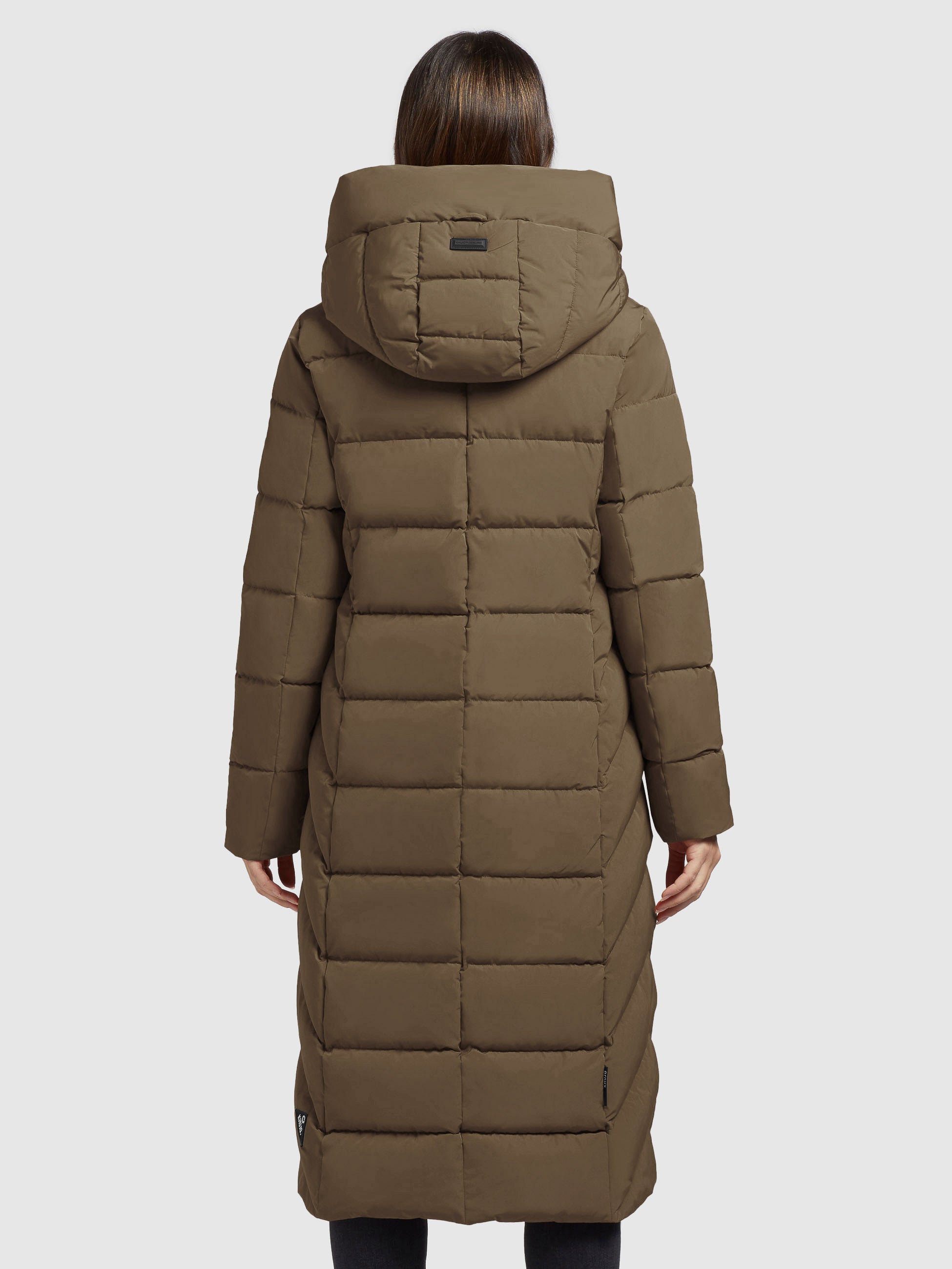 khujo-mantel-tynse-braun-wadenlanger-damen-steppmantel-regular-fit-mit-kapuze image 3