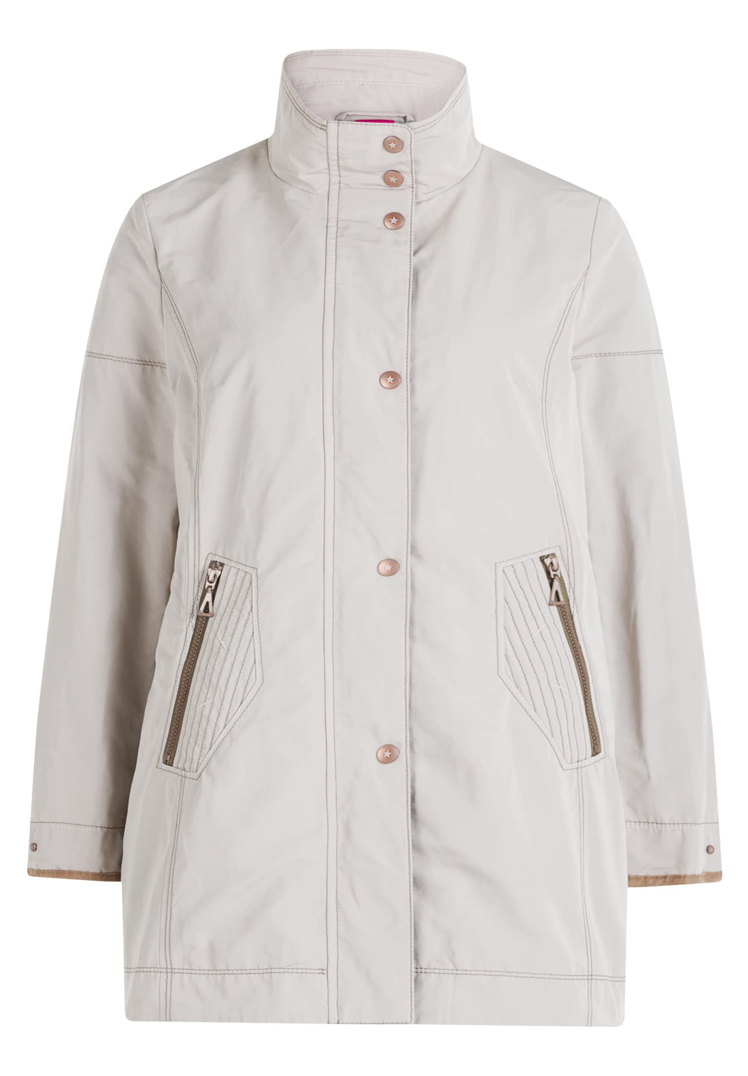 gil-bret-damen-sommerjacke-ripsware-mit-veloursleder-und-nieten image 4