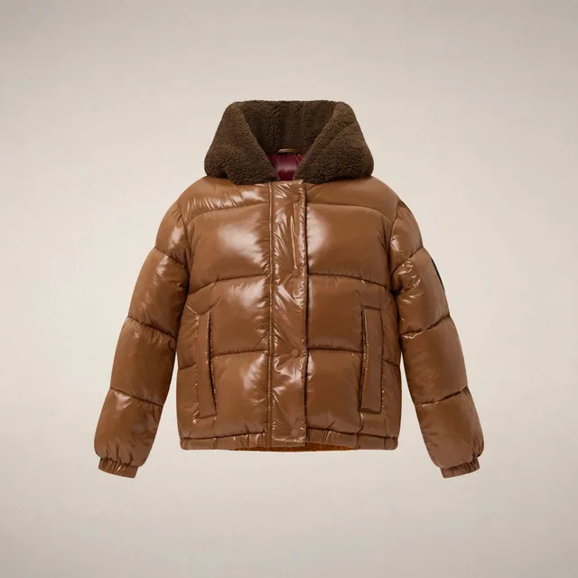 save-the-duck-ulla-m-dchen-bomberjacke-haselnussbraun-mit-ohren-kapuze image 1