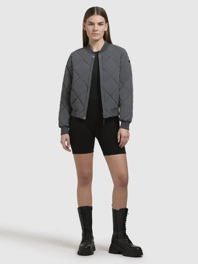 khujo-jacke-ange-blaugrau-damen-sommer-steppjacke-kurz-regular-fit image 1