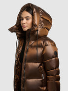 khujo-cara-damen-steppjacke-copper-brown-loose-fit-schimmernd image 7