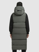 khujo-weste-anny-damen-steppweste-knielang-grey-green image 3