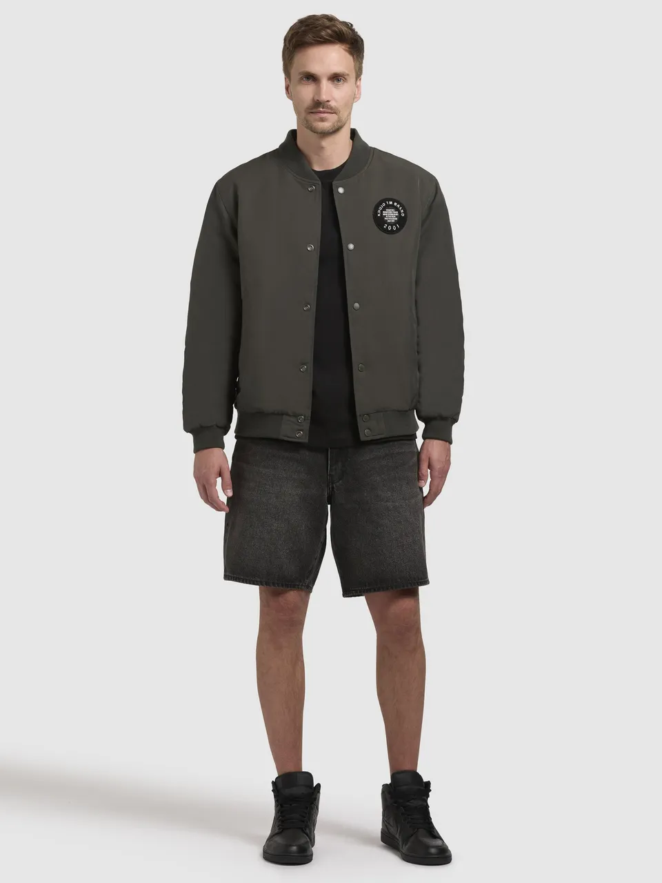 khujo-jacke-cicco-collegejacke-dunkelgr-n image 1