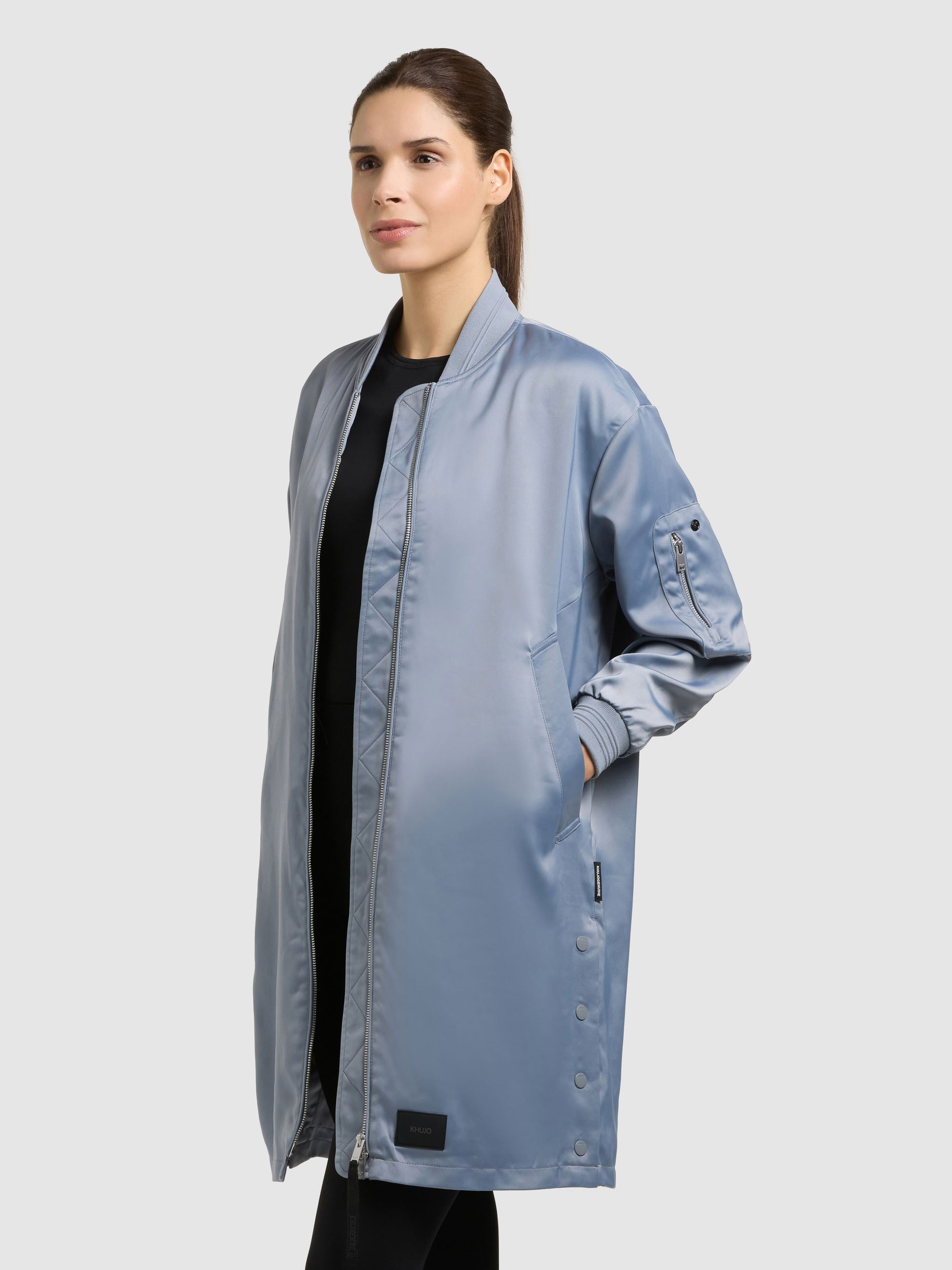khujo-mantel-tindra-blousonmantel-misty-blue-damen image 6