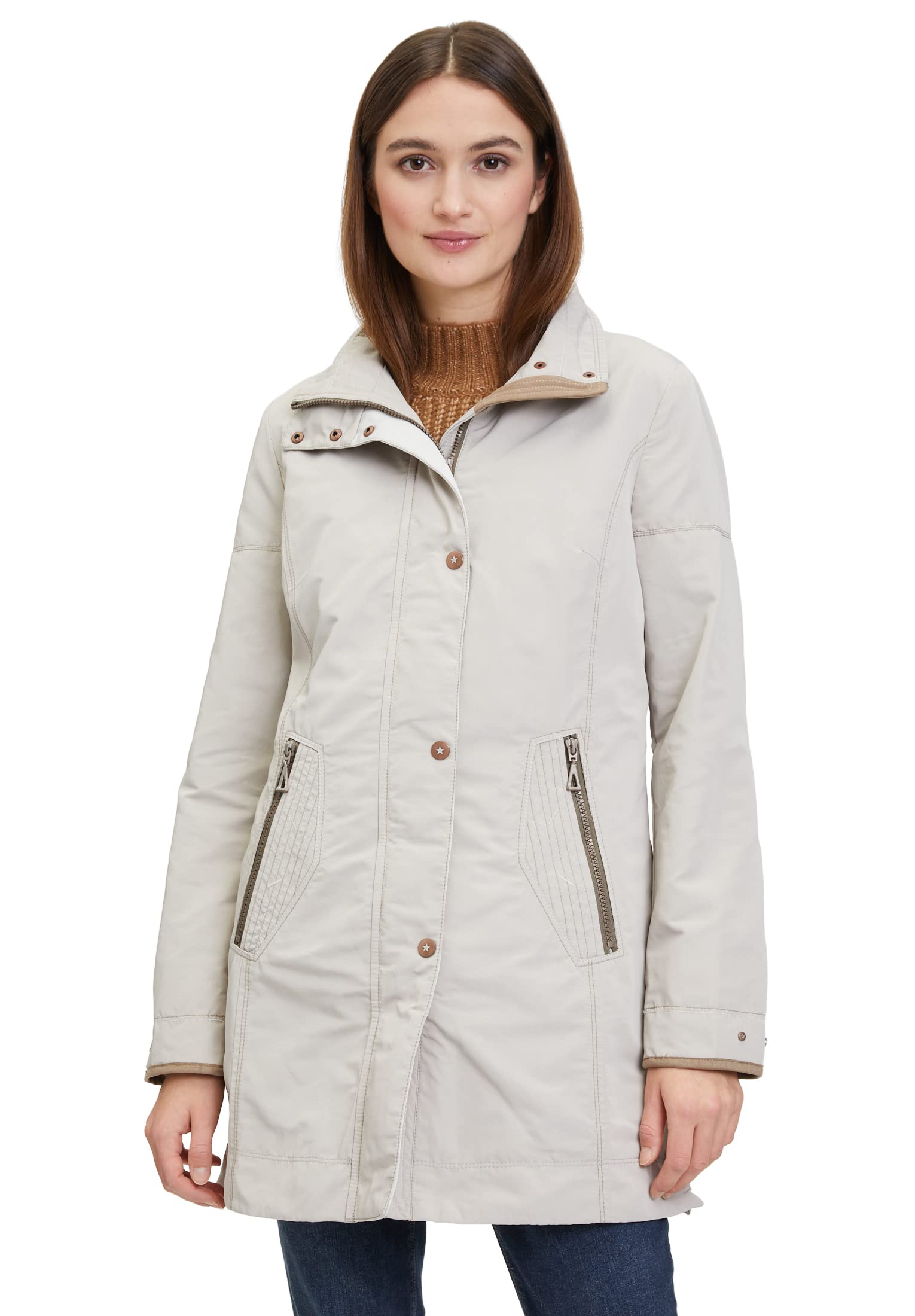 gil-bret-damen-sommerjacke-ripsware-mit-veloursleder-und-nieten image 1