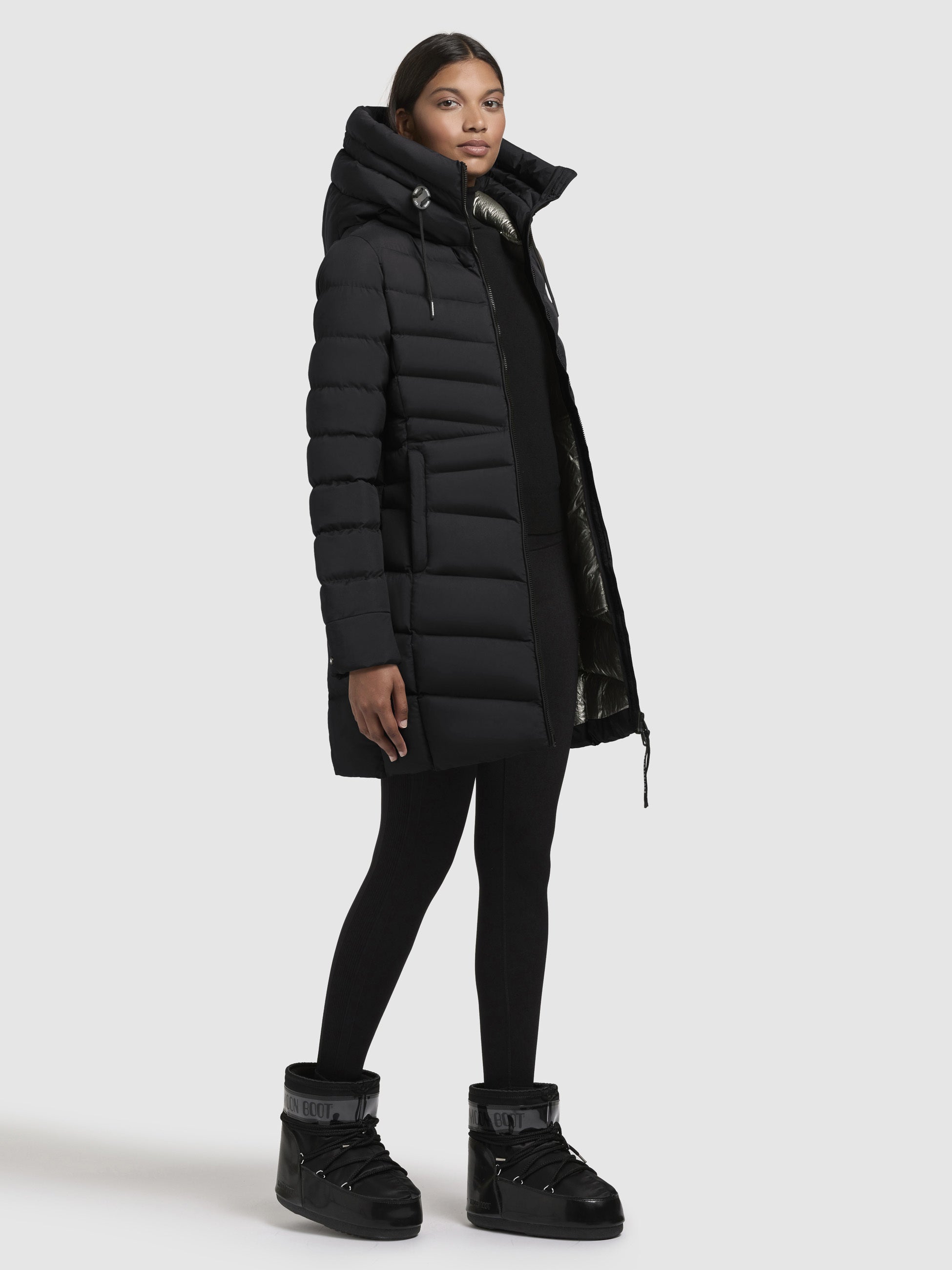 khujo-jacke-tuhani4-schwarz-damen-steppjacke-leicht image 6