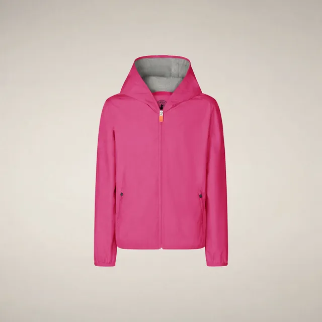 save-the-duck-jules-kinder-regenjacke-fuchsia-pink-mit-kapuze image 1