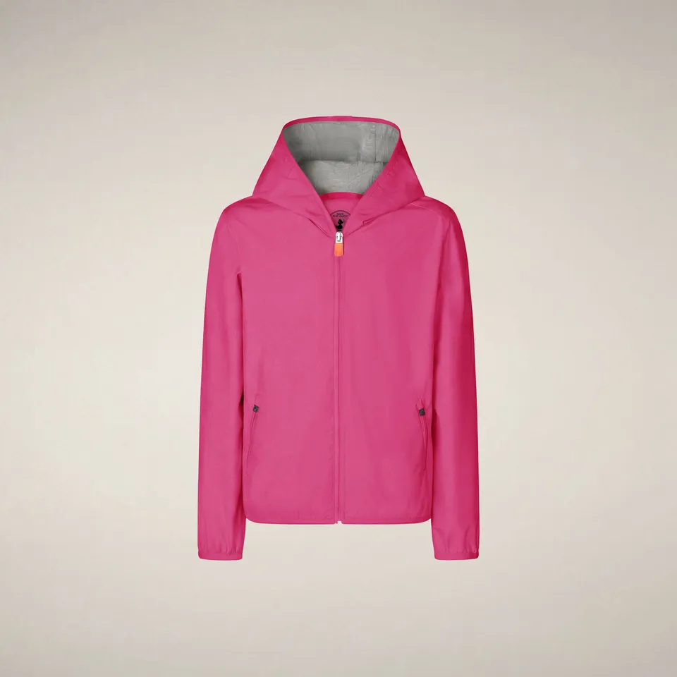 save-the-duck-jules-kinder-regenjacke-fuchsia-pink-mit-kapuze image 1