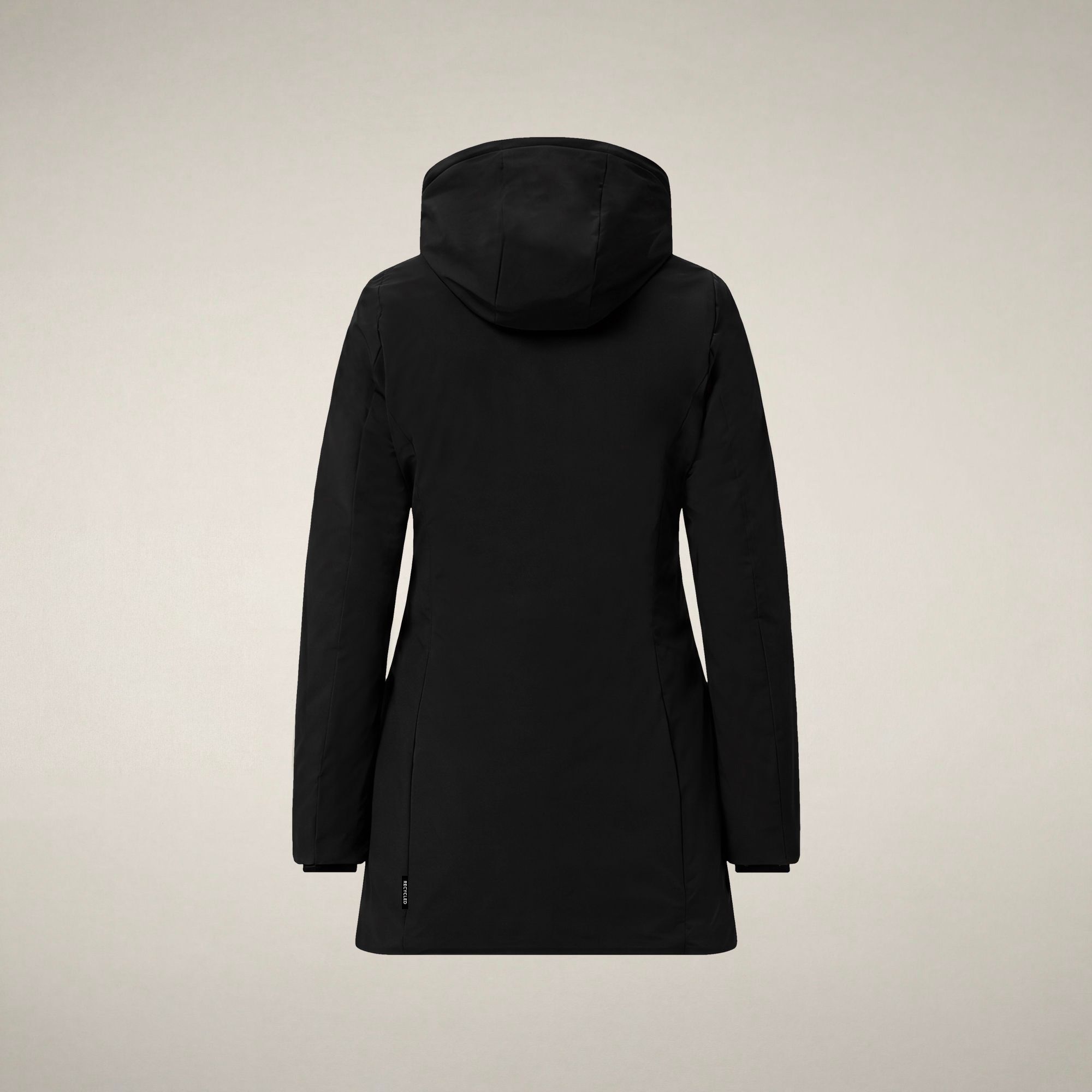 save-the-duck-ashley-damen-daunenmantel-schwarz-lang-fashion-puffer-mit-kapuze image 4