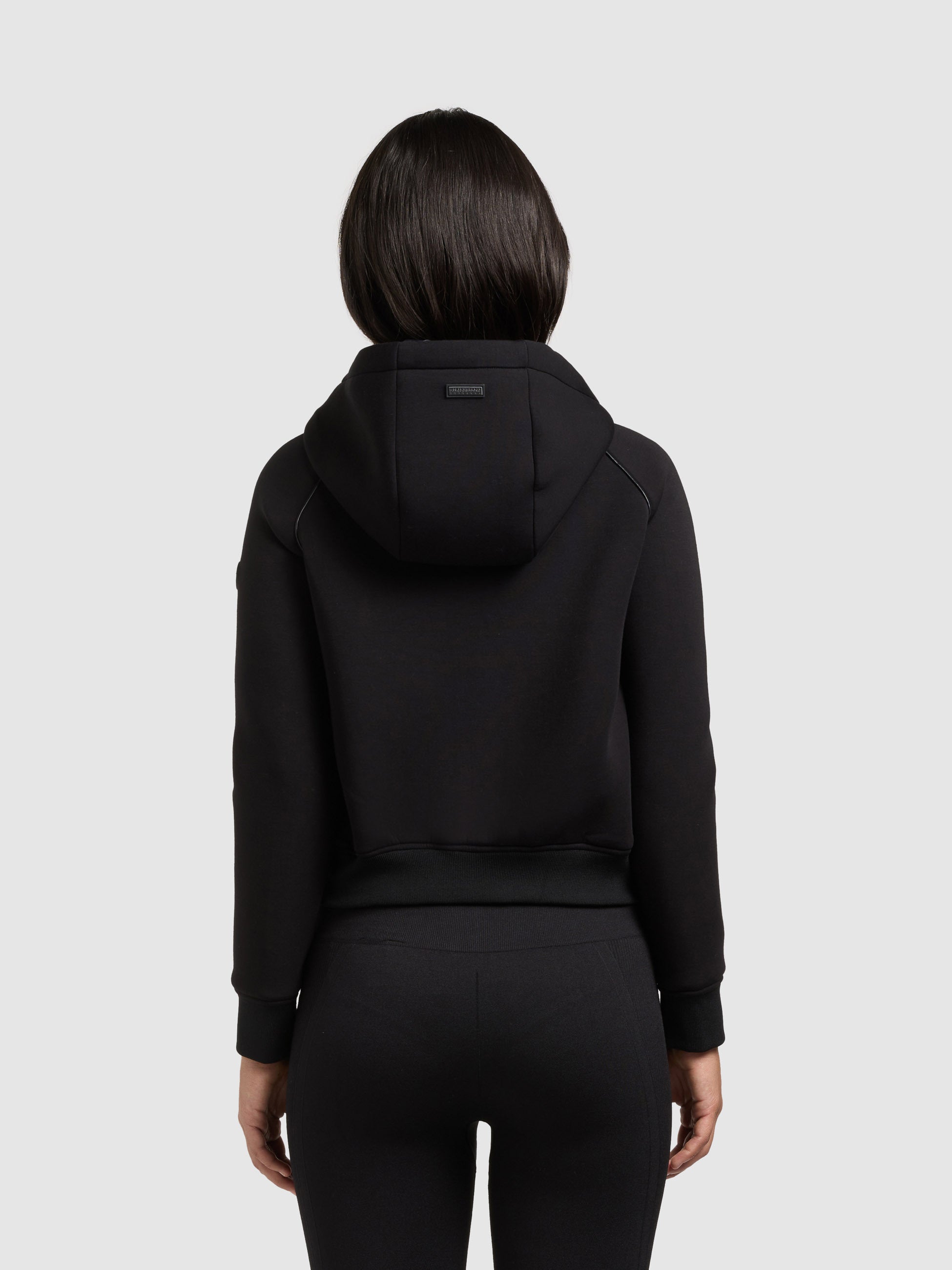 khujo-jacke-malaya-black-steppjacke-kurz-mit-materialmix-neopren image 3