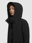 khujo-coat-namara-black-kurzer-damen-steppmantel-mit-kapuze image 7
