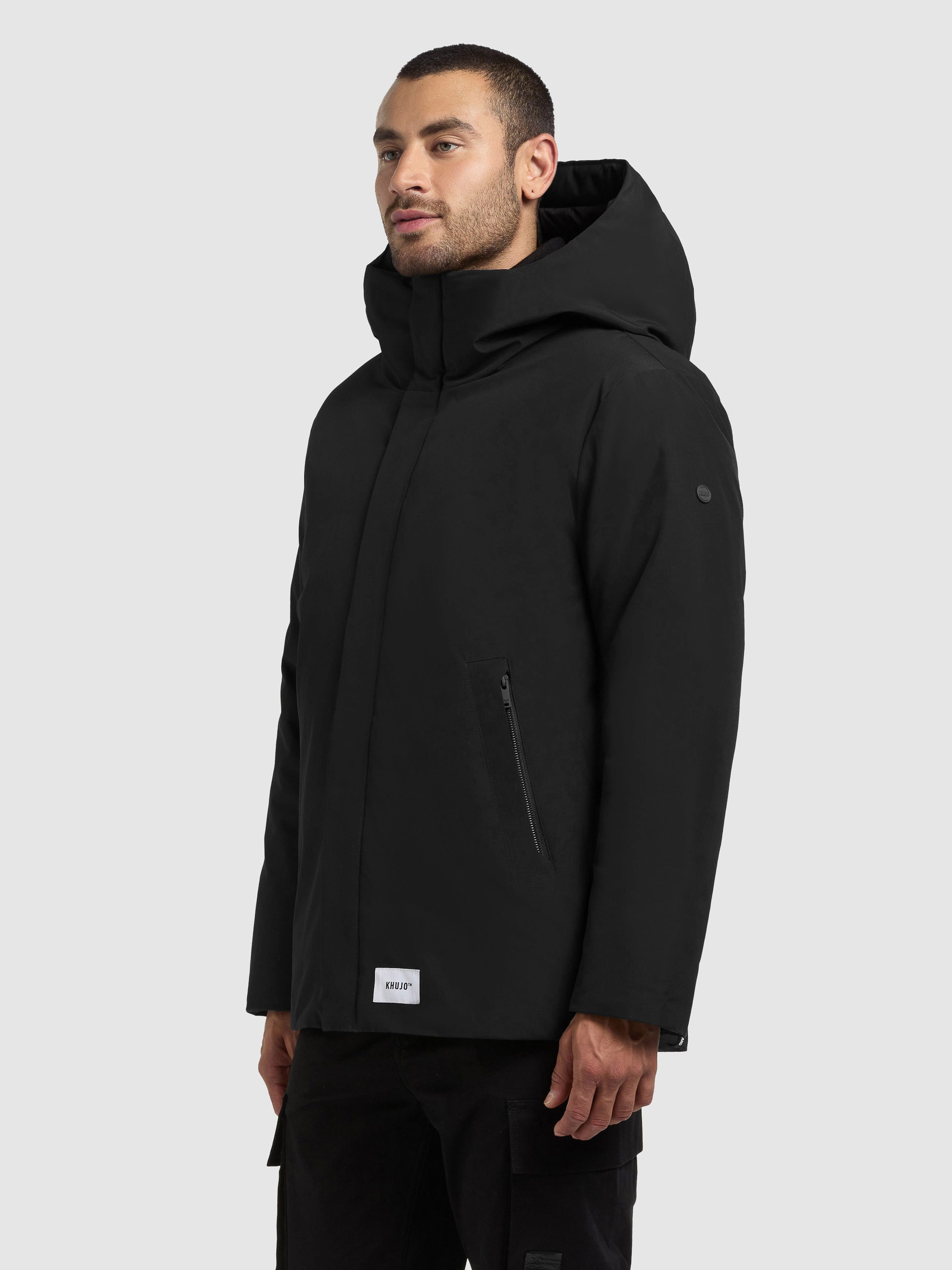 khujo-jacke-etian-kapuzenjacke-in-black-im-regular-fit image 5