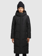 khujo-coat-sonje5-black-steppmantel-damen-wadenlang image 4