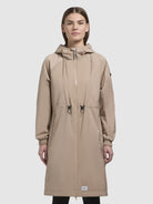 khujo-tuuli-beige-damen-windbreaker-kurzmantel-mit-kapuze image 4