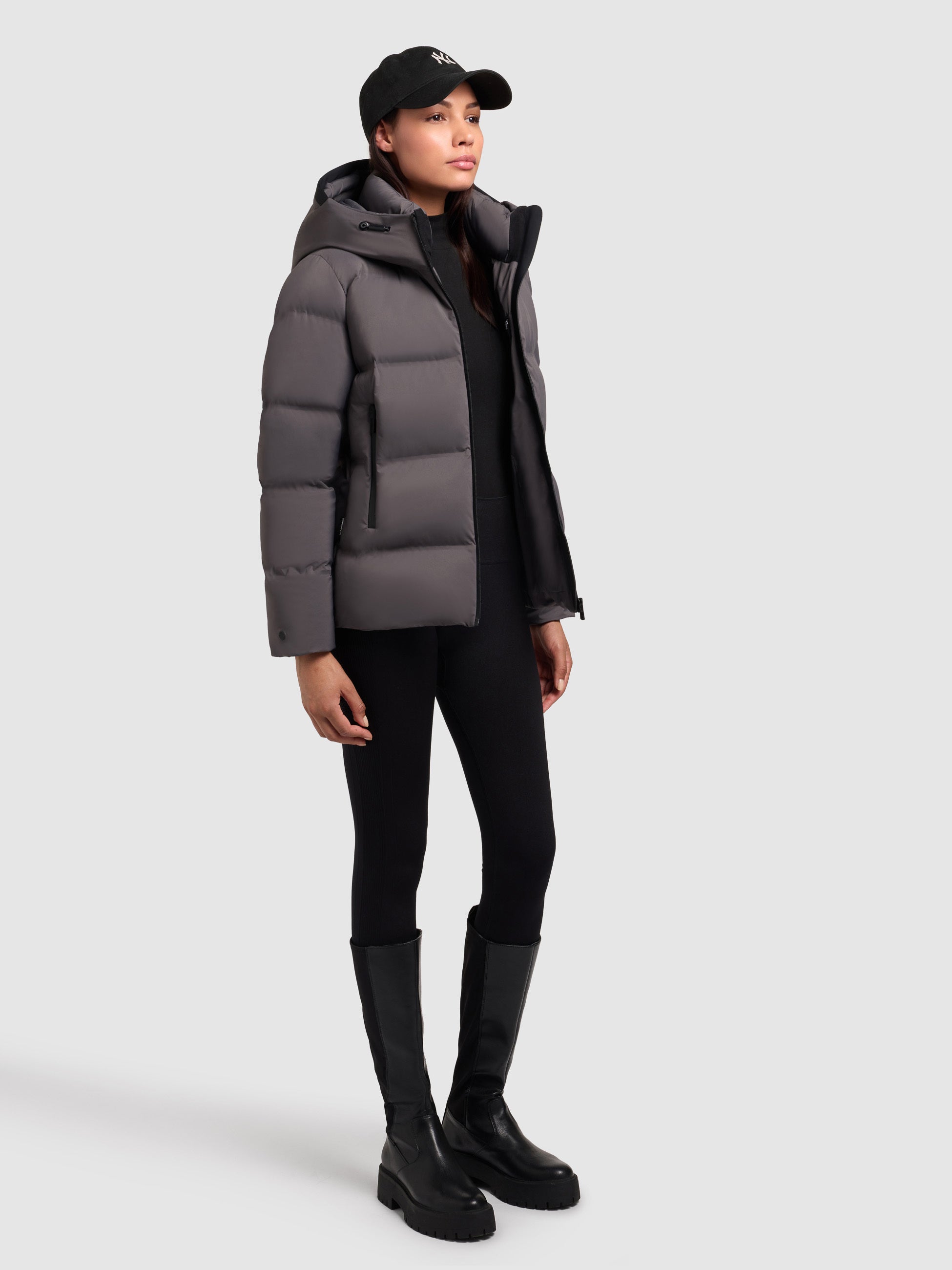 khujo-jacke-liev2-graphite-grey-damen-winter-steppjacke-h-ftlang-mit-kapuze image 3