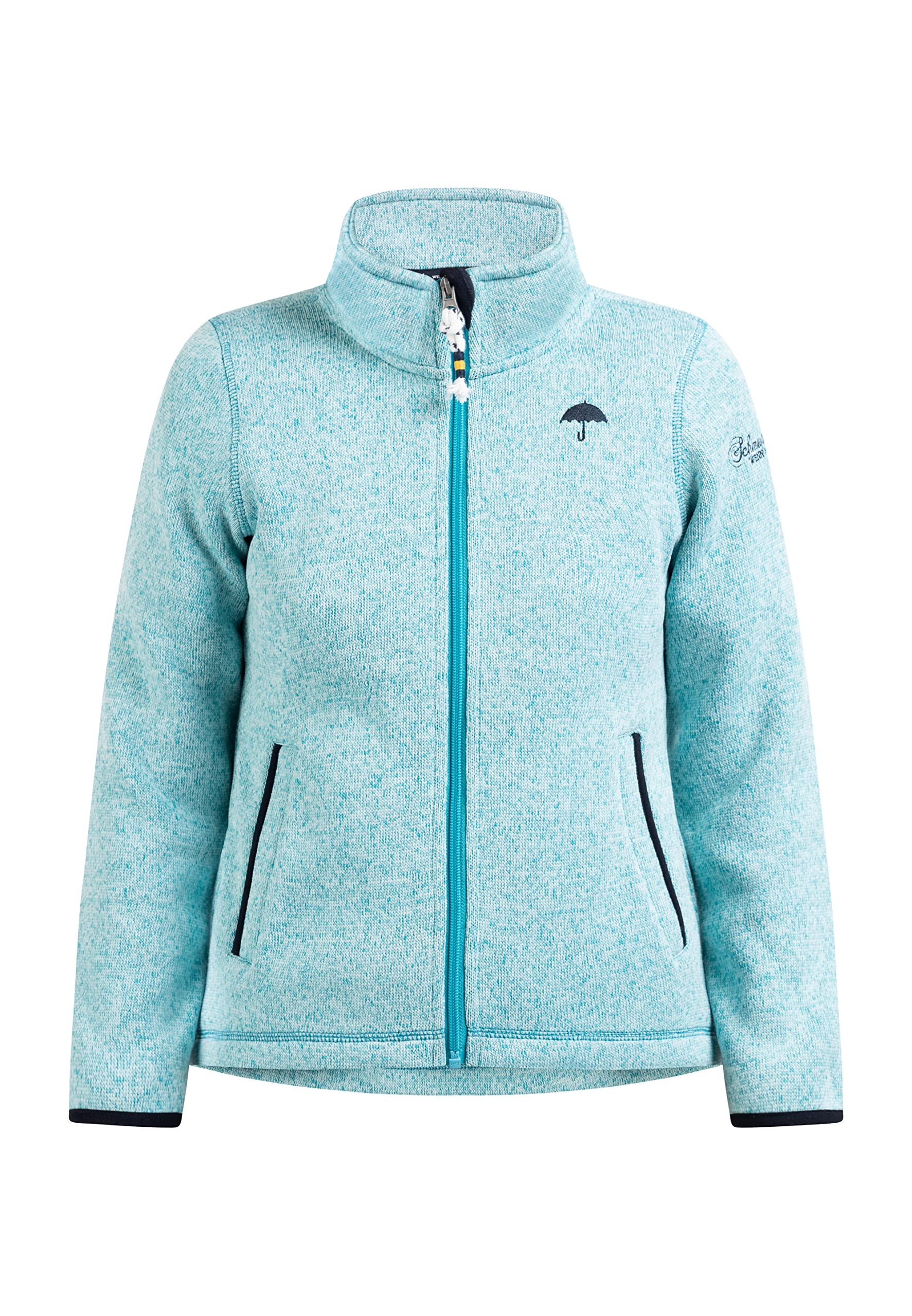 schmuddelwedda-m-dchen-strickfleecejacke-mit-stehkragen-und-fleece-innenseite image 4