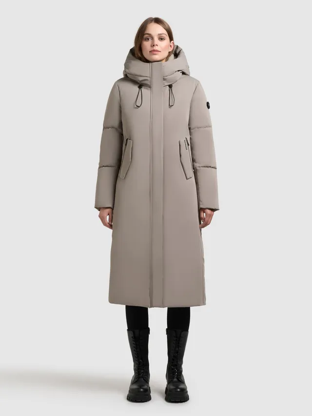khujo-coat-luggs-greige-wintermantel image 1