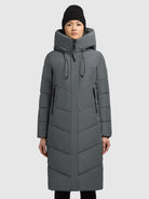 khujo-coat-trudie-foam-green-wadenlanger-damen-steppmantel image 4