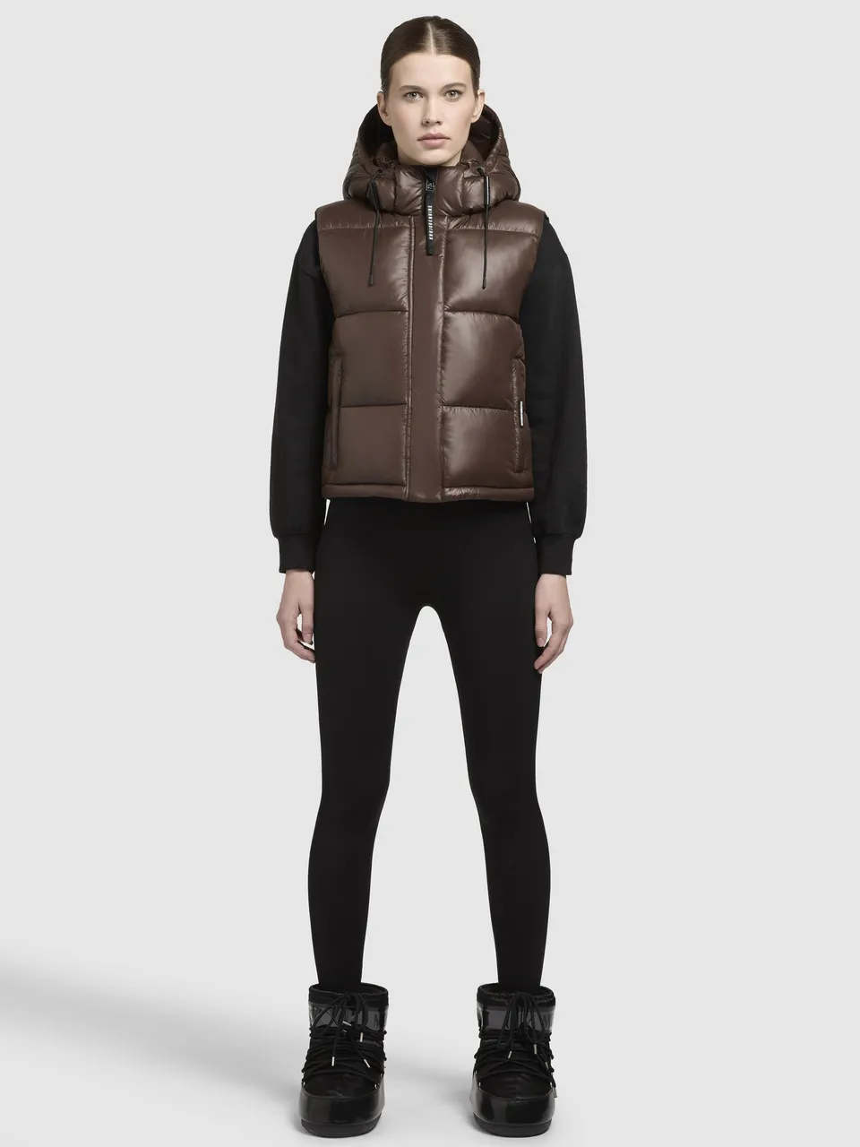 khujo-weste-inna2-satin-chocolate-brown-damen-steppweste image 1