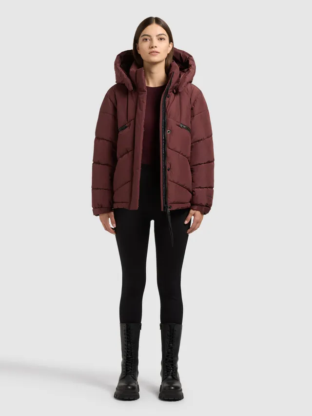 khujo-jacke-evande-moscato-red-damen-winterjacke-h-ftlang-mit-abnehmbarer-kapuze image 1