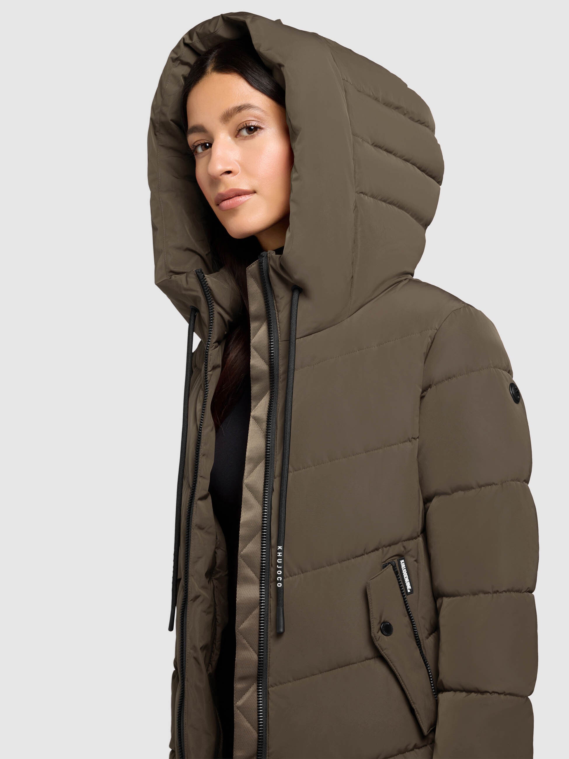 khujo-mantel-mikia2-dark-green-damen-steppmantel-knielang-regular-fit-2 image 7