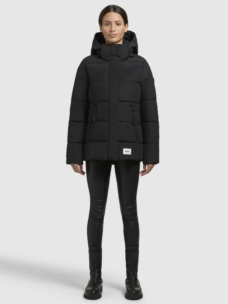 khujo-manc-damen-winterjacke-schwarz image 1