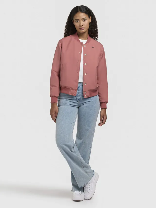 khujo-crystal-bomberjacke-rostrot-h-ftlange-college-jacke image 1
