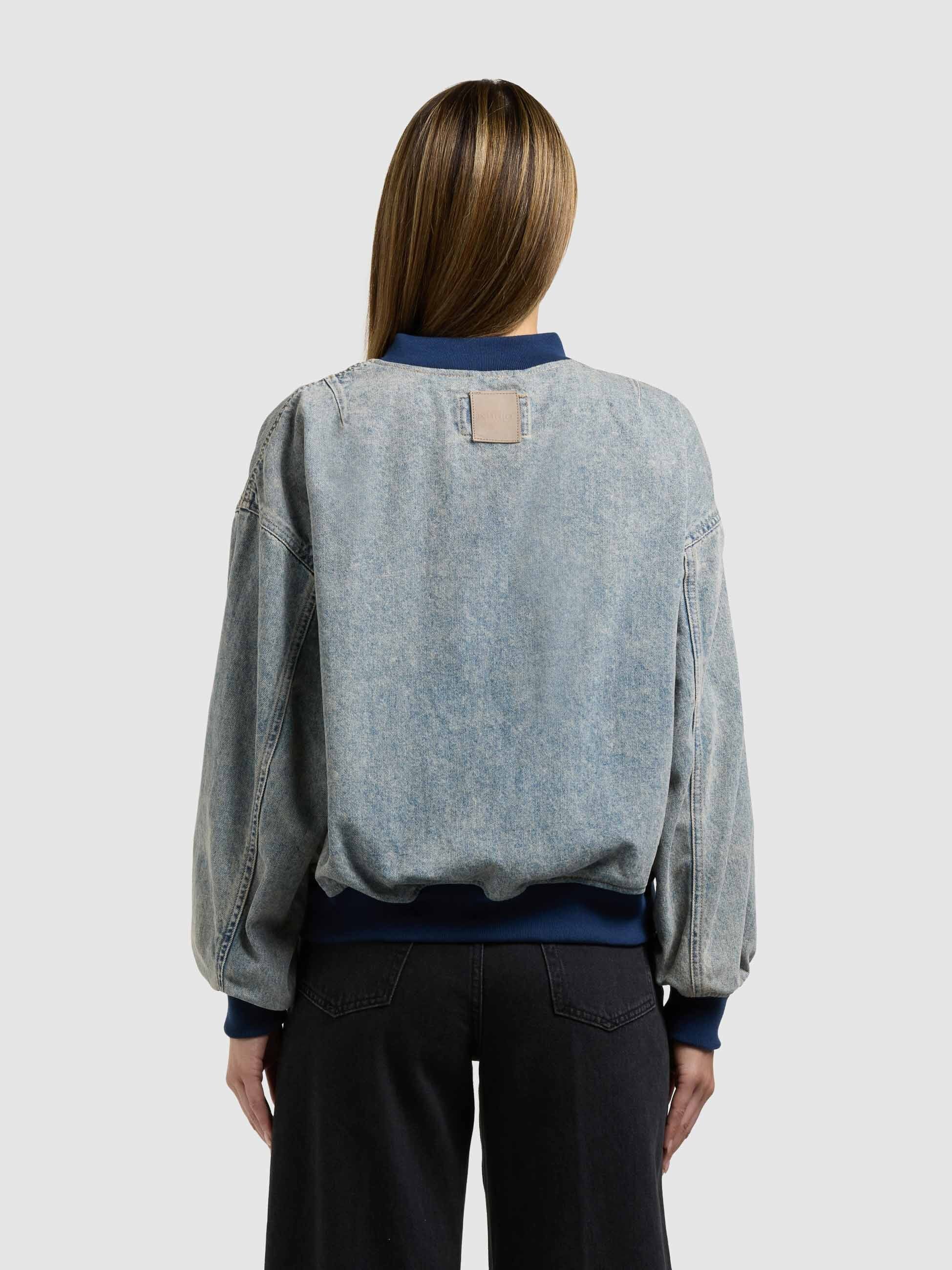 khujo-jacke-sissi-blue-acid-damen-bomberjacke-blouson-denim-vintage-look image 3