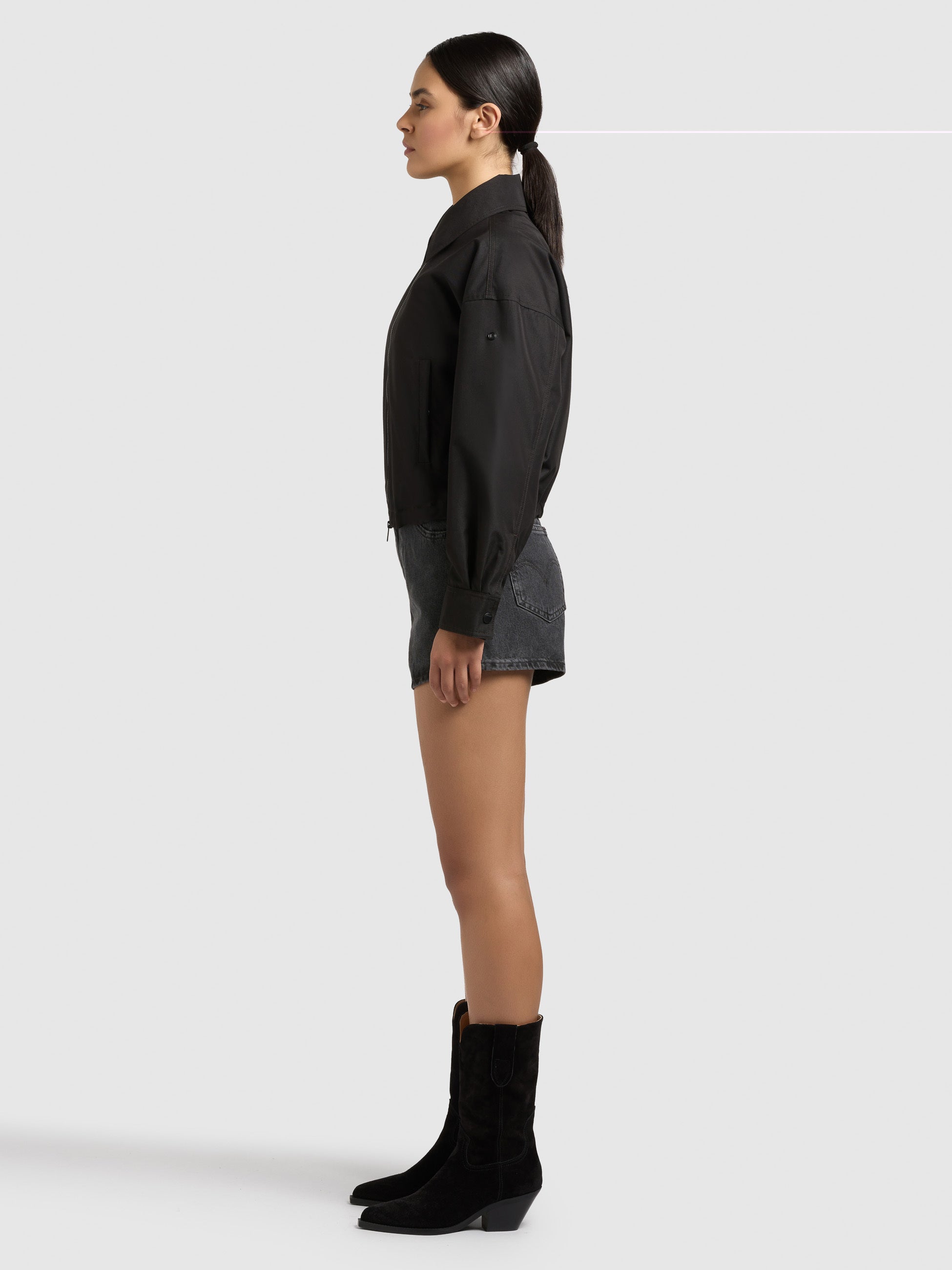 khujo-jacke-tovee-black-cropped-damen-blousonjacke image 5