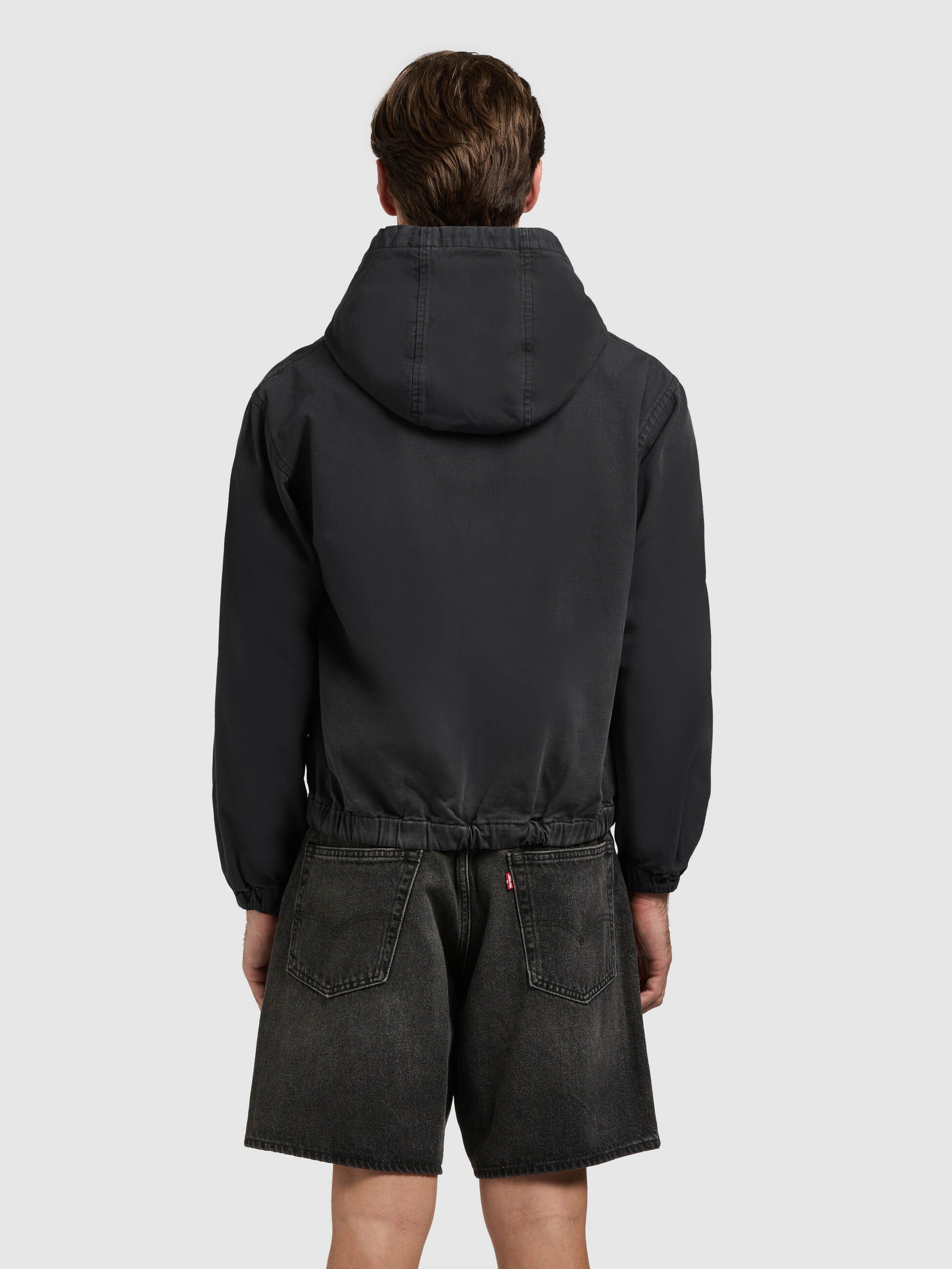 khujo-jacke-darrel-black-hoodie-blouson-aus-baumwoll-canvas image 3