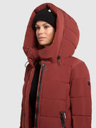 khujo-coat-sensy-wadenlanger-steppmantel-in-dark-red image 7
