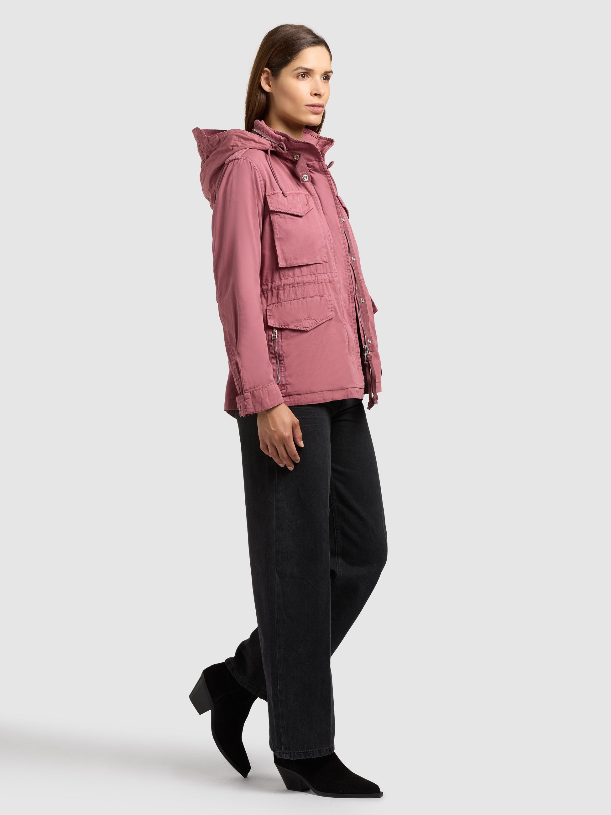 khujo-jacke-nori-fuchsia-fieldjacke-damen-aus-baumwolltwill image 6