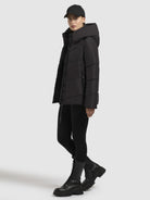khujo-aless-winterjacke-schwarz-mit-kapuze-f-r-damen image 2