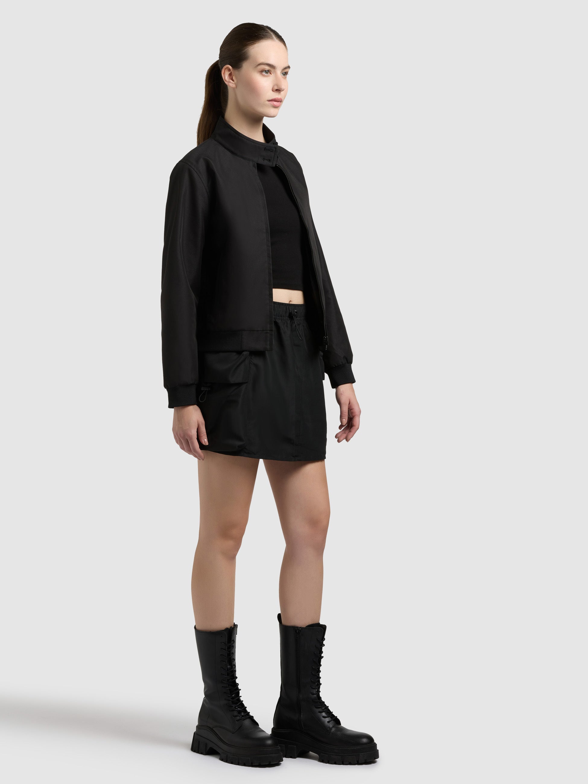 khujo-jacke-liesel-black-damen-blouson-stehkragen image 7
