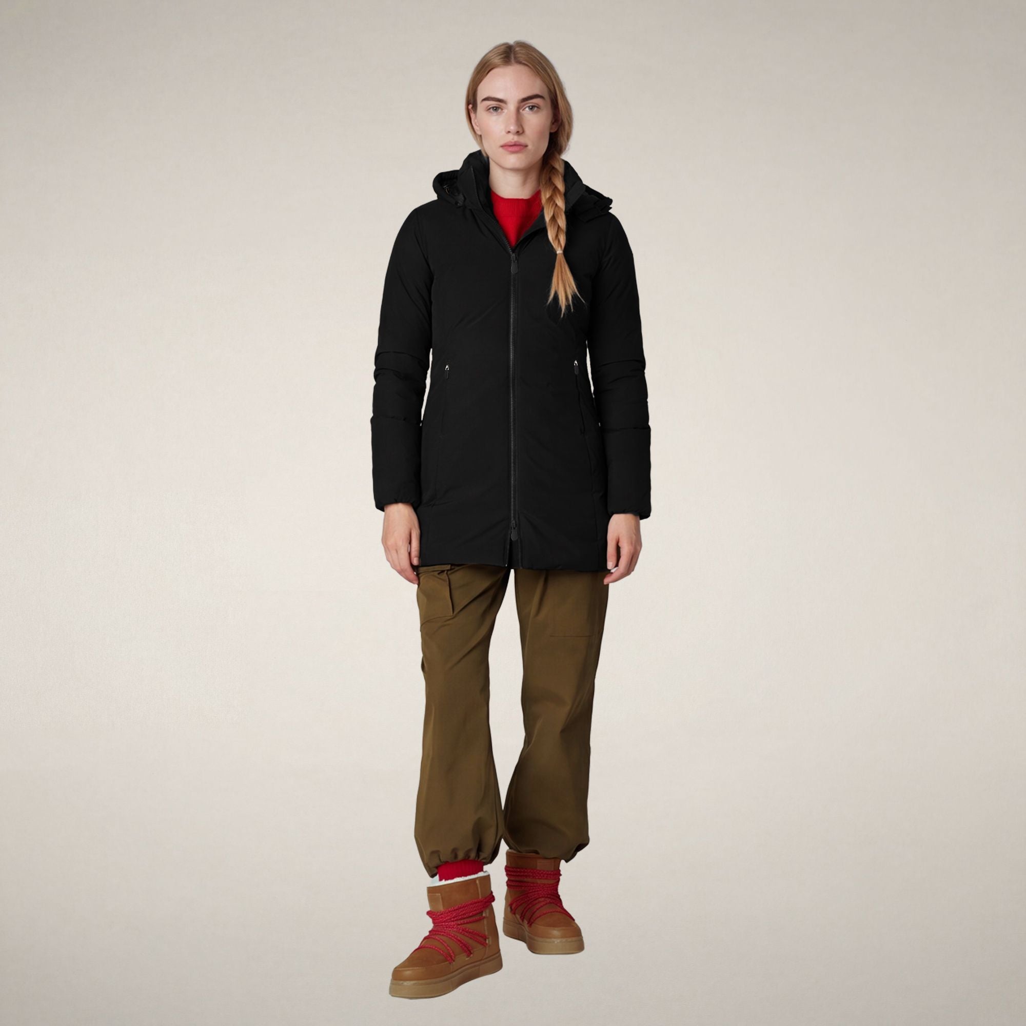 save-the-duck-rachel-damen-parka-schwarz-wasserdicht image 1