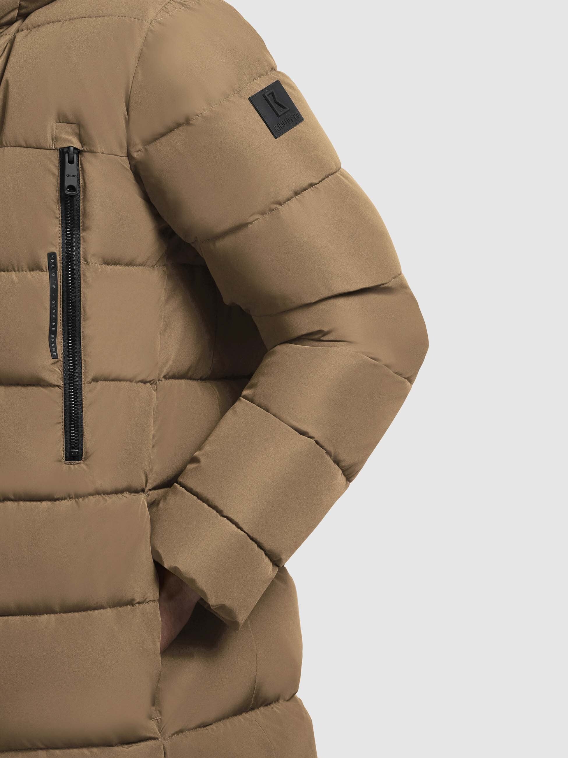 khujo-mantel-unker-hellbraun-gesteppter-parka-loose-fit image 8