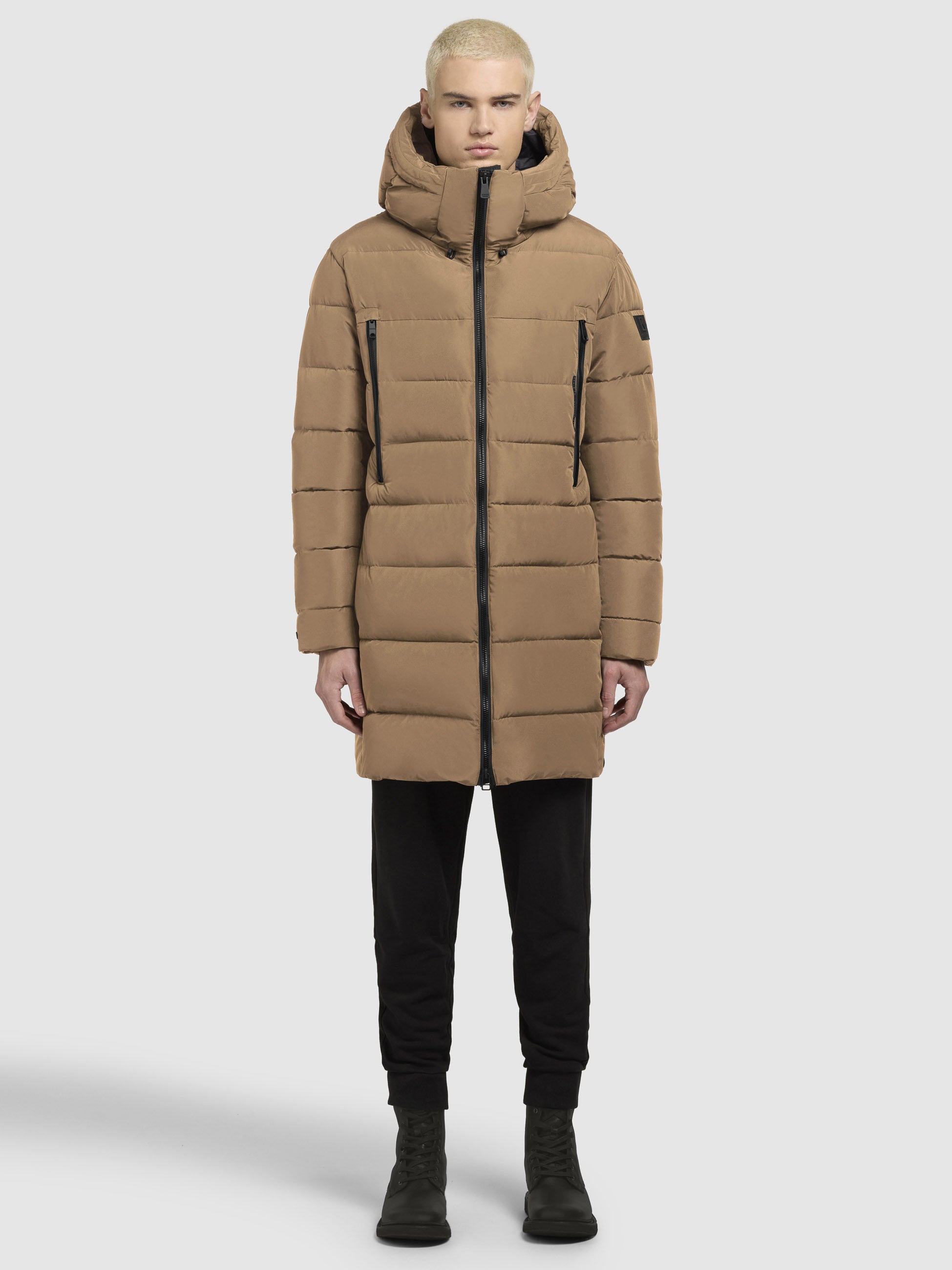 khujo-mantel-unker-hellbraun-gesteppter-damen-parka-loose-fit image 1