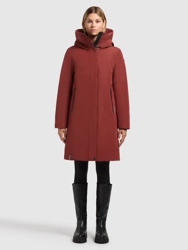khujo-mantel-nellen-dark-red-damen-knielang image 1