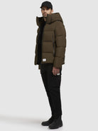 khujo-jacket-wesh2-dark-olive-steppjacke-wattiert image 2