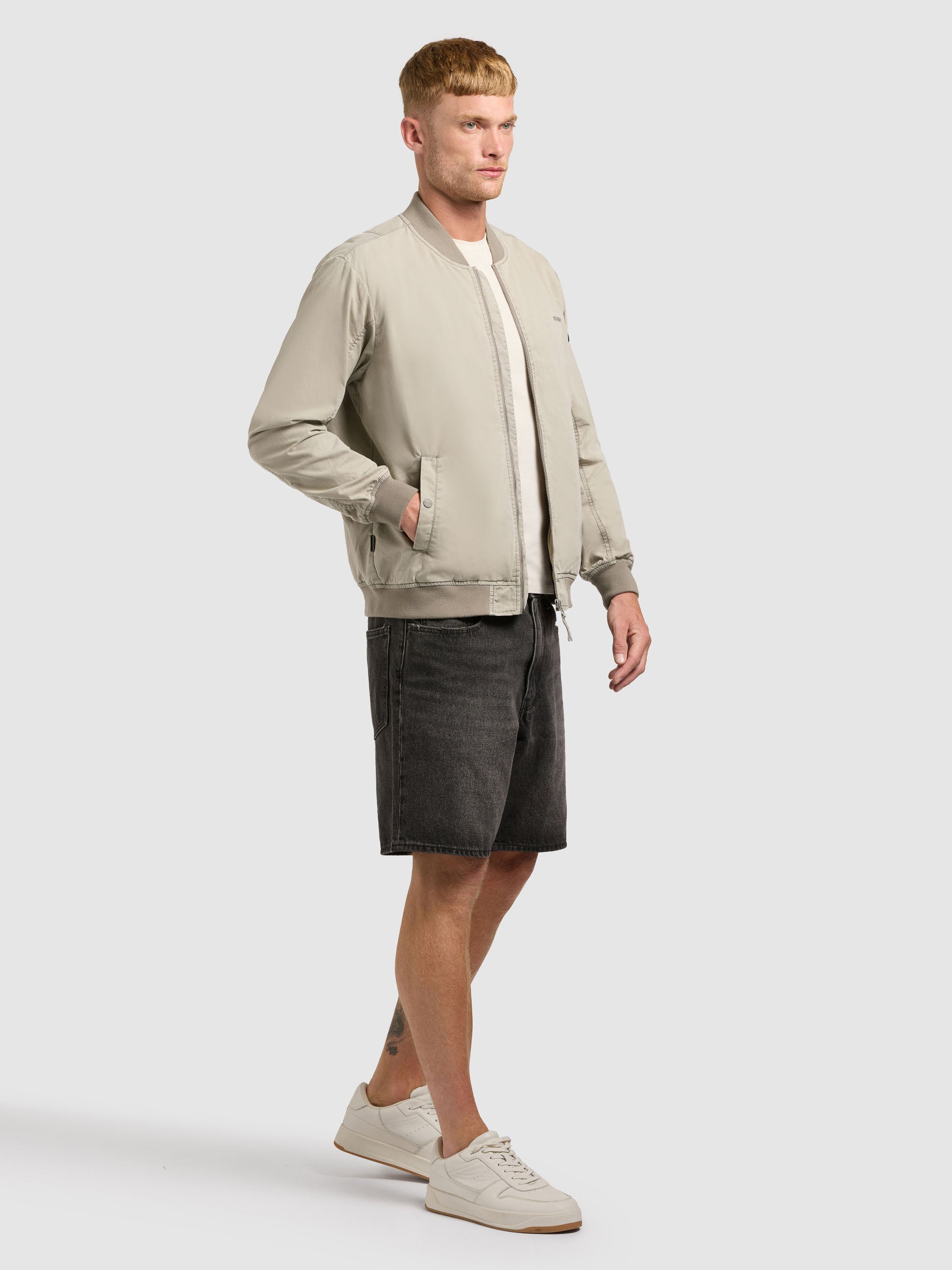 khujo-jacke-ulric-light-grey-blouson-college-damen image 6