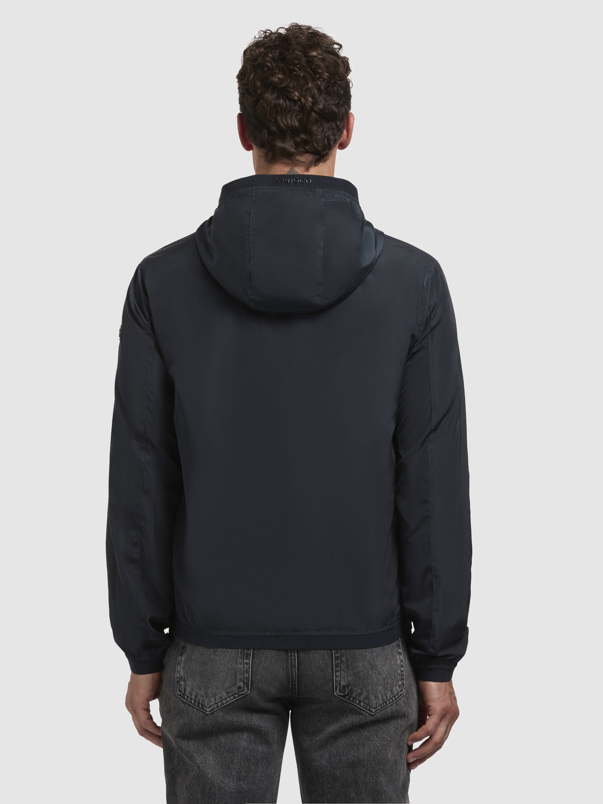 khujo-jacke-ferd-dunkelblau-h-ftlange-kapuzenjacke-regular-fit image 3