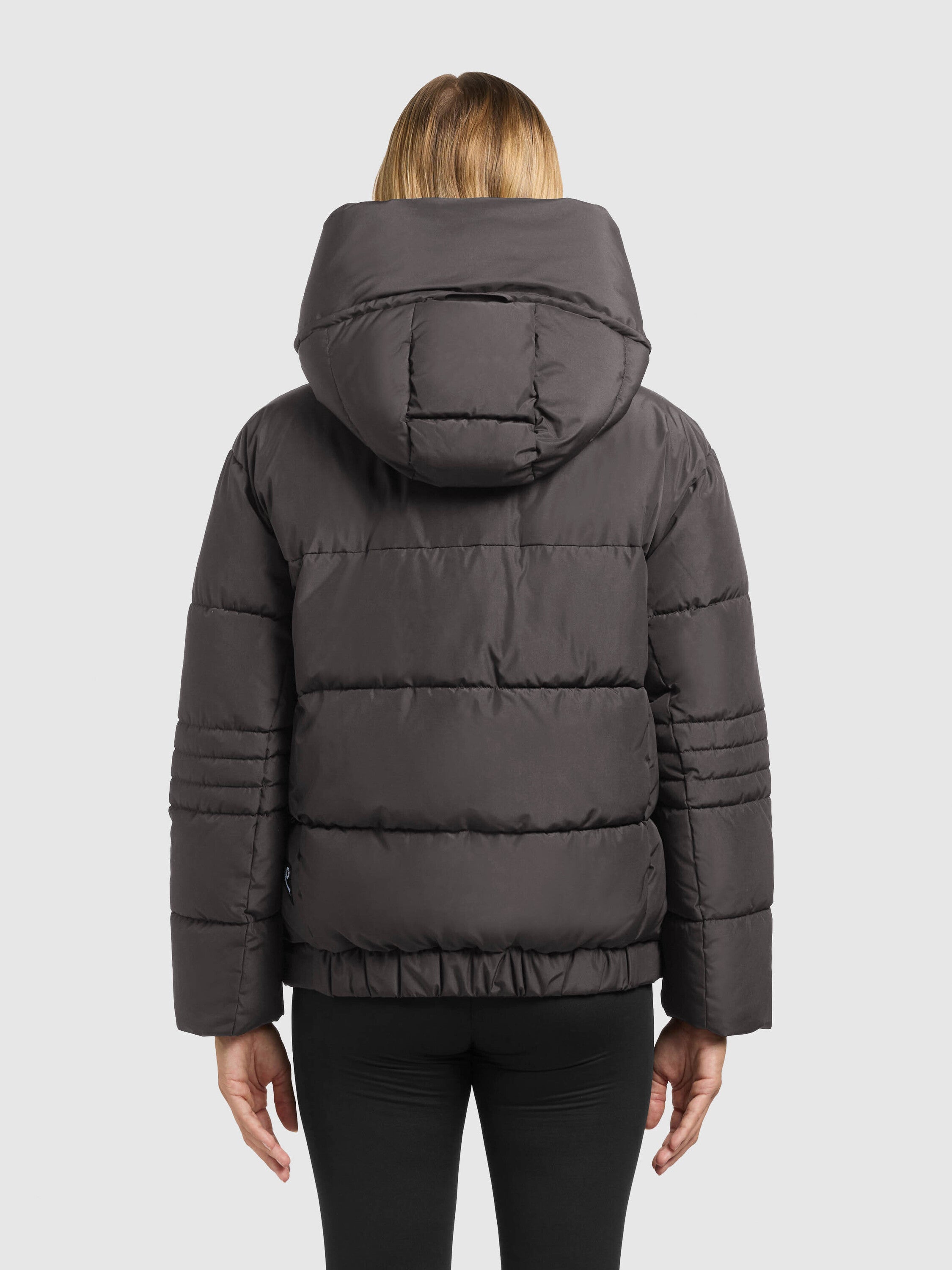 khujo-jacke-peeke2-graphite-grey-mit-handschuhen-damen-steppjacke image 3