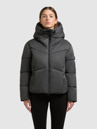 khujo-jacke-milly-dark-melange-gray-damen-steppjacke image 4